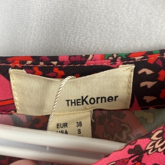 Anthropologie The Korner Paisley Colourful Puff Sleeved Mini Dress - Size Small - Picture 7 of 16